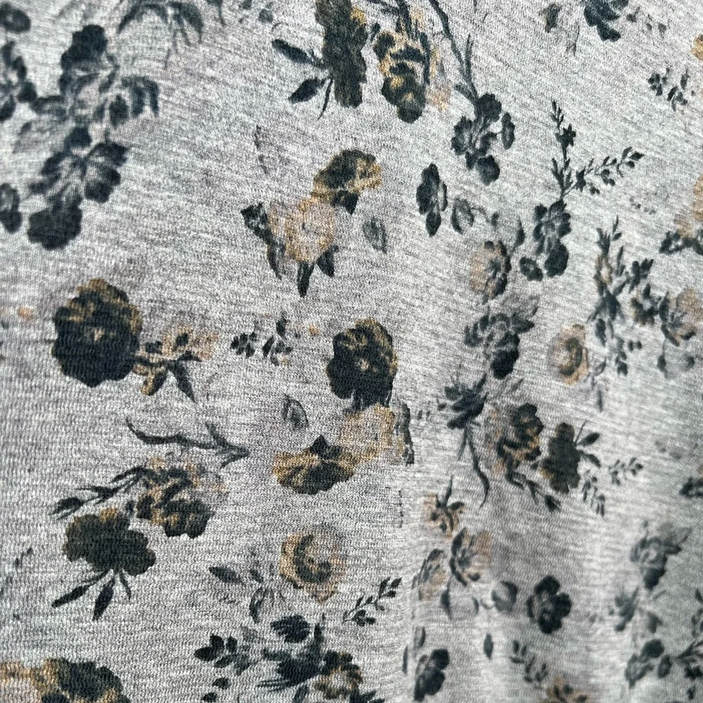 Men’s Banana Republic Gray Floral Short-Sleeve Polo